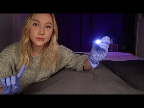 ASMR Full Body Cranial Nerve Exam | Face Attention + Medical Check Up