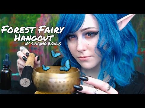 ASMR Forest Fairy Hangout [w/ singing bowls]