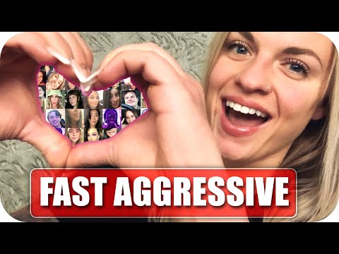 💚fast & aggressive ASMR TOP triggers: hand movements, mouth sounds, camera tapping, mic scratching