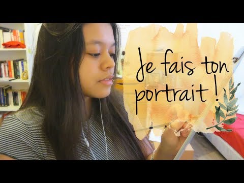 ROLEPLAY ASMR FR | Je fais ton portrait ❀ (tapping, brushing...)