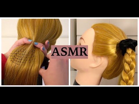 ASMR Gently Running Fingers Through Hair 👧🏼 (Hair Play, Hair Brushing, Braiding, Scalp Scratching)