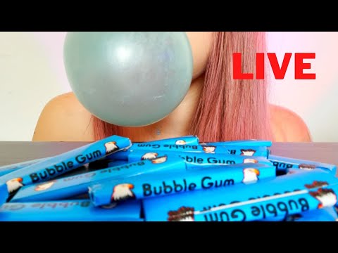 🔴 LIVE Chewing Gum & Blowing Bubbles (CHEWING SOUNDS)