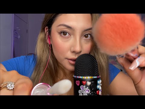 ASMR fast and aggressive makeup application 💕 ~bestie does your makeup roleplay 💄✨~ | Whispered