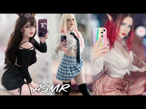 ASMR | Choose your girlfriend for a cozy night 💤 💗Cosplay Role Play Bedtime