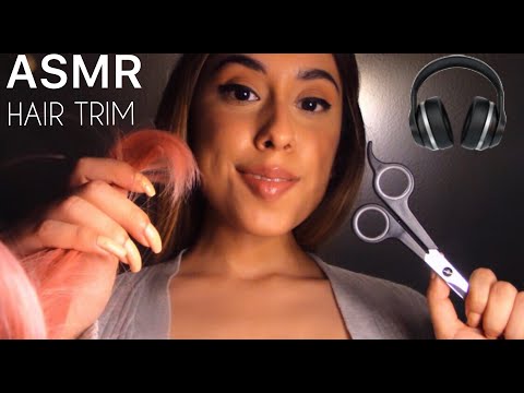 Money Saver Mom Gives You a Hair Trim! Realistic Combing & Cutting | ASMR RP (Layered Sounds)