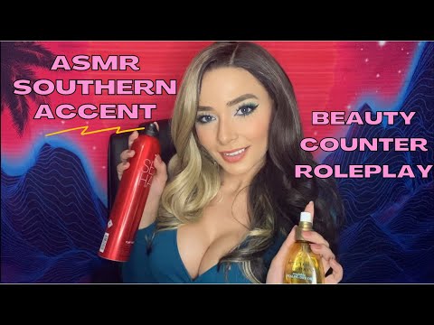 ASMR Southern Accent Beauty Counter Personal Shopper RP (Soft Spoken)