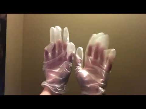 (( ASMR )) hand movements with glove sounds