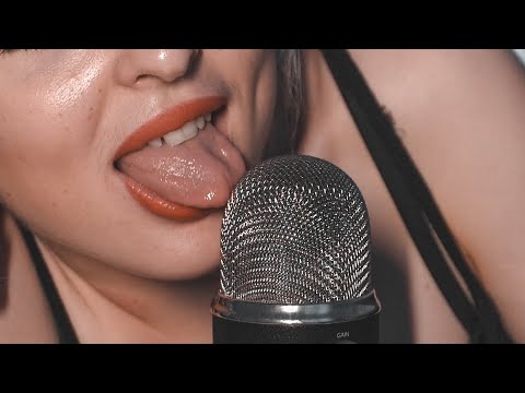 ASMR Ear Licking in the bed & wet sounds (with Elsa)