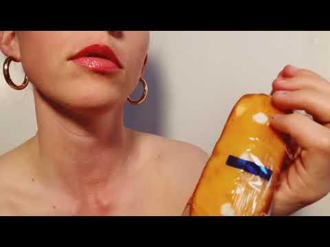ASMR Food Porn Video-Twinkie Cream with Sex Sounds from Porn