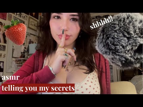 asmr: telling you my deepest secrets... (cupped whisper, visual triggers, nail tapping)⋆.ೃ࿔*:･