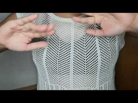 asmr scratching fishnet shirt (brandaasmr)
