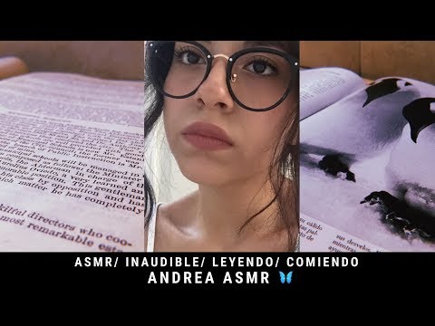 ASMR/ Inaudible/ Eating Sounds/ Sonidos de páginas/ Leyendo/ Andrea ASMR 🦋
