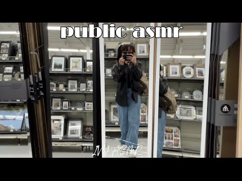 ASMR - My first time doing ASMR in public👀🤯 - Messy & fast🥵 - Tapping & scratching😏