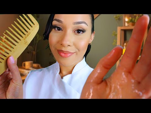 ASMR Scalp treatment 🍋 Scalp massage & Hair Wash | Personal Attention Roleplay with Layered Sounds