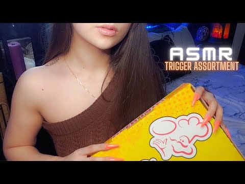 ASMR - Whispered Fast & Aggressive Mic Triggers Assortment Tapping & Scratching Long Nails For Sleep