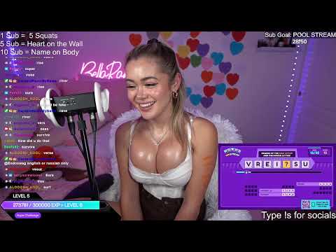 🔴LIVE🔴 KIND WORDS AND LOVE FROM YOUR WAIFU❤️ !s for socials 🥰!hypechallenge