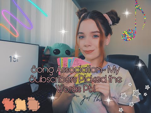 SONG ASSOCIATION MY SUBSCRIBERS PICK THE WORDS PT.1 (SPANISH)