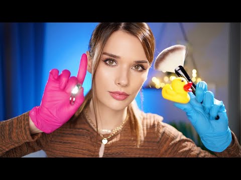 ASMR Ur Face All Over The Place 👁👄👁 - Face Adjusting, Eye, Cranial Nerve Exam, Doctor Roleplay