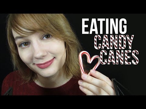 🍭ASMR Eating Candy Canes 🍭 + Positive Affirmations!
