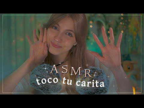 ASMR ❤️ TOCO TU CARITA • visuales con las manos, susurros y mouth sounds ✨🤚🏻