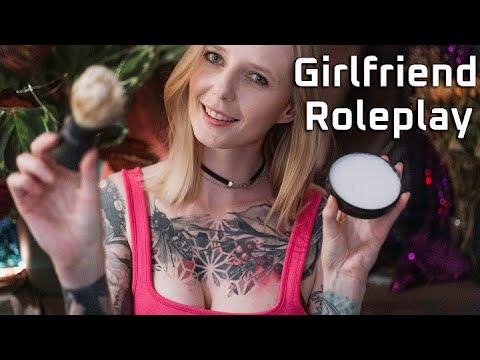 ASMR You Are My Men! Girlfriend Pampering You After Hard Day/ Men's Grooming / Soft Spoken Roleplay