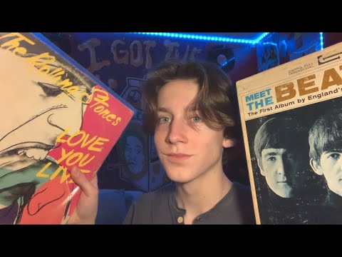 ASMR | Vinyl Record Haul | (Whispering and Tapping)