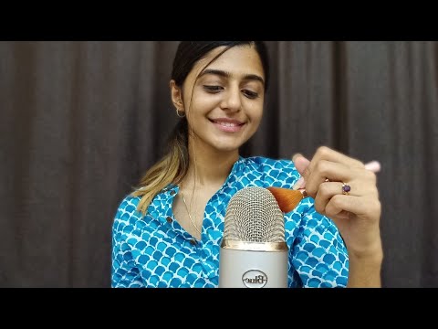 ASMR Teaching You Hindi | Close Up Whispering And Mic Brushing