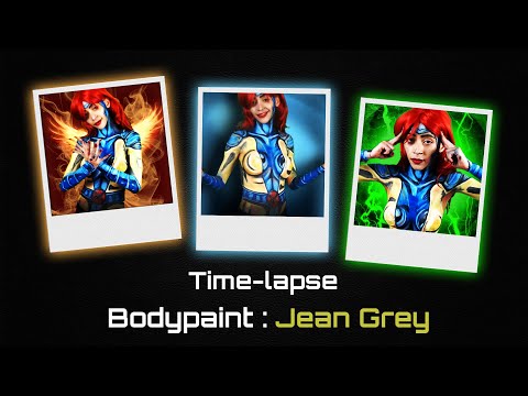 Time-lapse Bodypaint Jean Grey