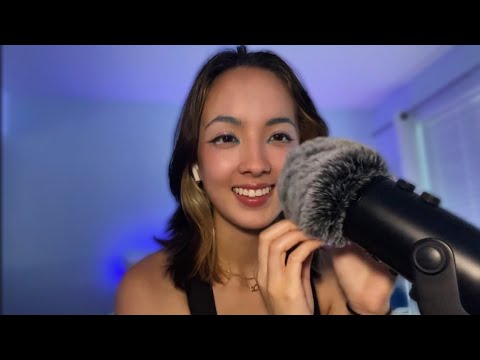 ASMR | Fast to Slow wet/dry mouth sounds, mic rubbing, and hand sounds (ASMR for sleep)
