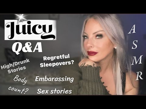 ASMR • JUICY Q&A • First Time?.. Body Count? & More | Close Clicky Whispers & Relaxing Mouth Sounds
