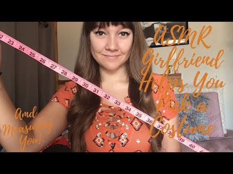 ASMR Girlfriend Helps You Pick a Halloween Costume & Measuring You!