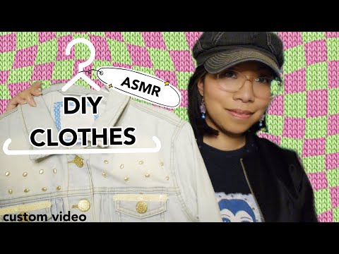 ASMR DIY CLOTHING SHOW & TELL (Soft Speaking & Whispering) 👕✂️ [Custom]