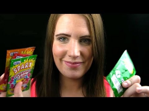 Asmr Chewing and whispering - Tingle your brain with Popping Candy
