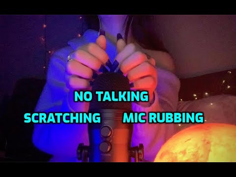 ASMR | Rubbing Nails on Mic & Scratching | No Cover & Foam Cover | NO TALKING 🤫💖