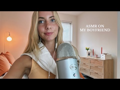ASMR | personal attention on my boyfriend (scratching & soft whisper)