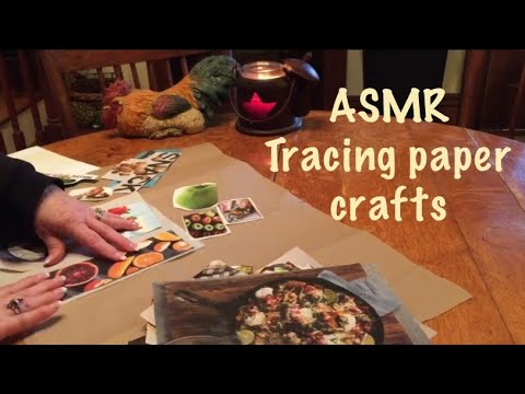 ASMR Crafts/Page turning of plastic sheet protectors (No talking) Super crinkly