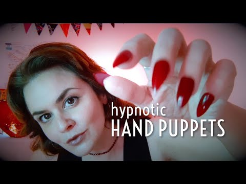 ASMR Hand Movements and Mouth Sounds (long nails, plucking, hypnotic and sleep inducing) 💤