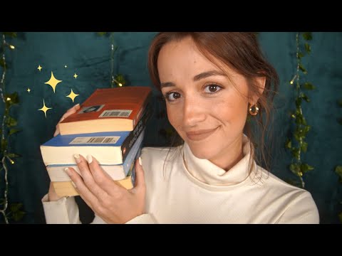 Book ASMR | Recent Reads, Faves, and New Books! (page turning, tapping, reading, tracing, whispers)