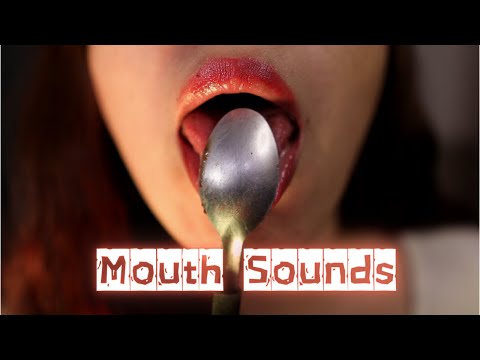 ASMR Mouth Sounds, licking mukbang and Spit (No Talking)