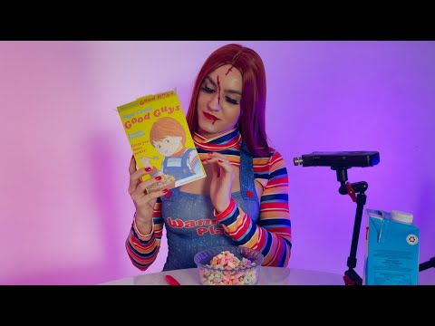 ASMR Chucky Eating 'Good Guys' Cereal