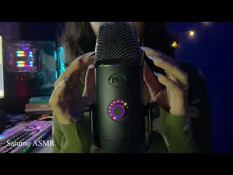 ASMR | Gatilhos no microfone e sons de mão | Microphone triggers and hand sounds