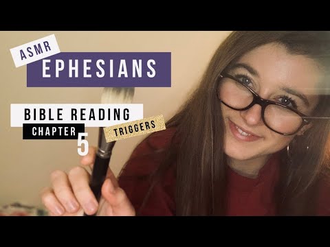 ASMR EPHESIANS 5 BIBLE READING | meet Domino my cat, purring, brushing, casual relaxed video