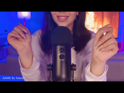 ASMR Hypnosis+Guided Relaxation, Positive Affirmations, Hand Movements (Whisper In Dark Cozy Room)