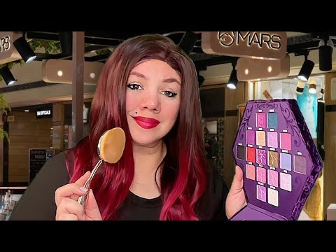 ASMR Mall MAKEUP Kiosk GLAM Makeover Roleplay