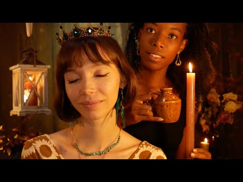 Dreamy Night Ball preparation by the Enchantress🍂 | Scalp check, Massage, Personal attention | ASMR