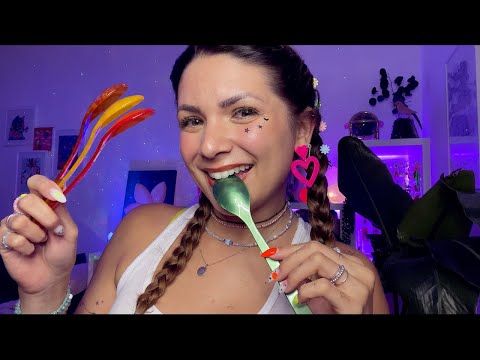 *warning* this ASMR will give you tingles! SPOONS for sleep and deep relaxation