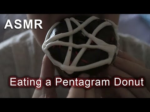 ASMR - Eating a Witchy Pentagram Donut