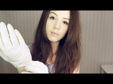 ASMR Latex gloves // Head and ear touching