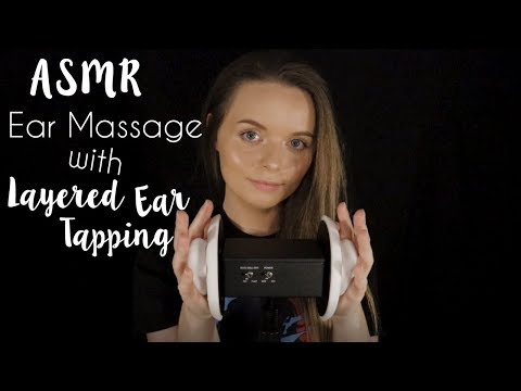 ASMR | Lotion Ear Massage w/ Layered Ear Tapping (Whispered)