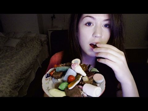 ASMR Eating swedish candy, ear to ear and ear touching sounds